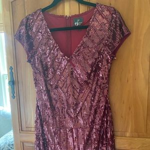 Adrianna Papell sequin dress 6 NWT